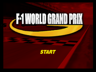 F-1 World Grand Prix title screen for Nintendo 64